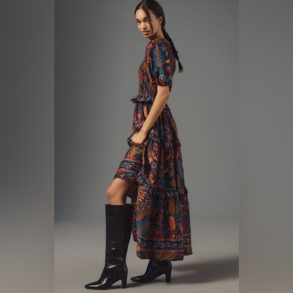 FARM Rio Navy Multicolor Floral Paisley Maxi Dress - Picture 3 of 16